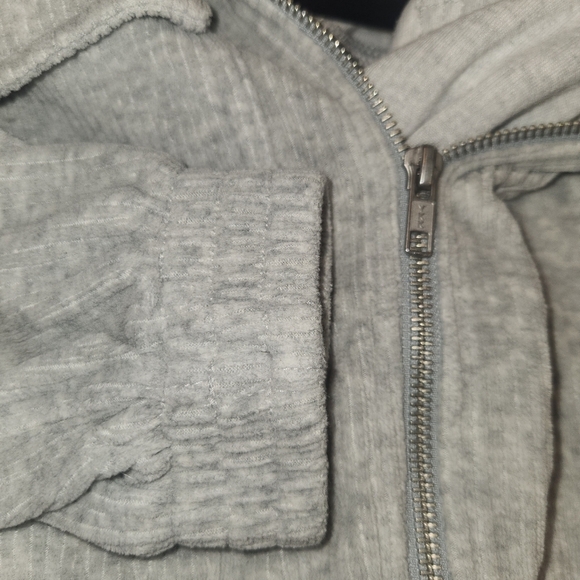 Aerie Cropped Corduroy Full Zip Sweatshirt Size Small - Picture 5 of 5